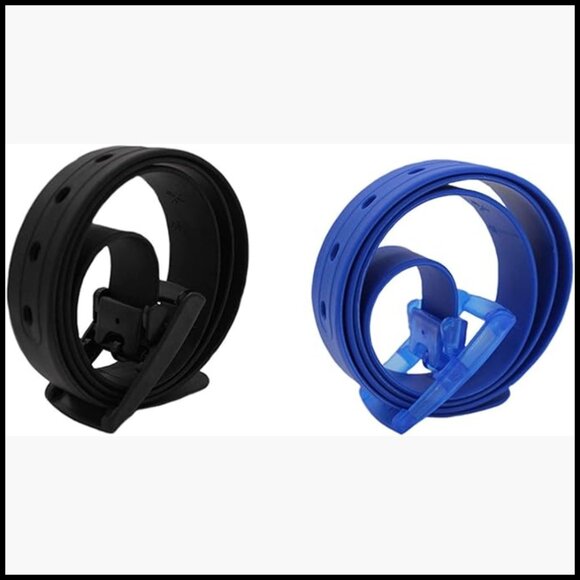 Adjustable Rubber Silicone Belt with Plastic Buckle